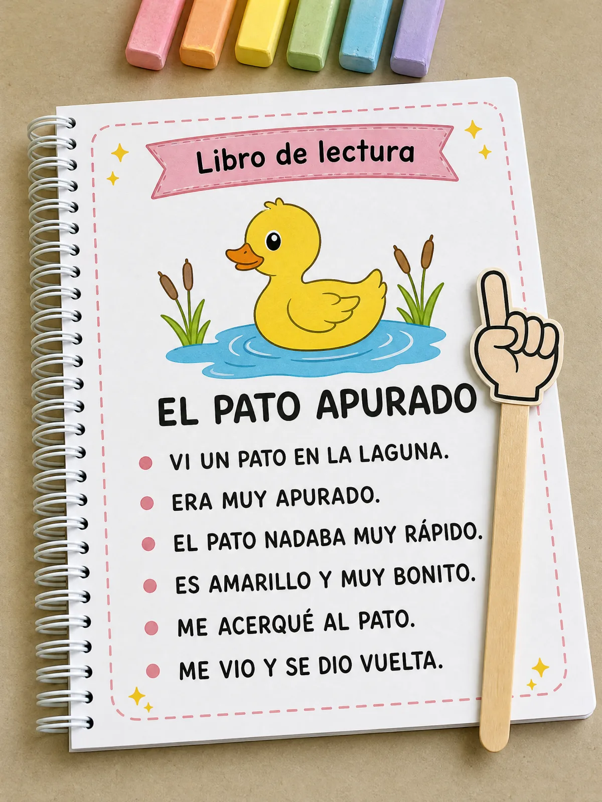 Actividad El Pato Apurado: lectura de oraciones simples